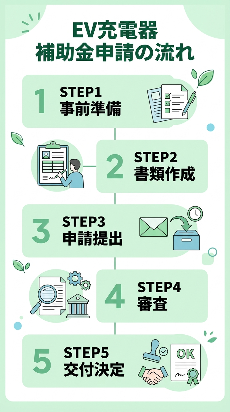 EV充電器の補助金申請2026｜必要書類・手順・審査通過のコツを完全解説